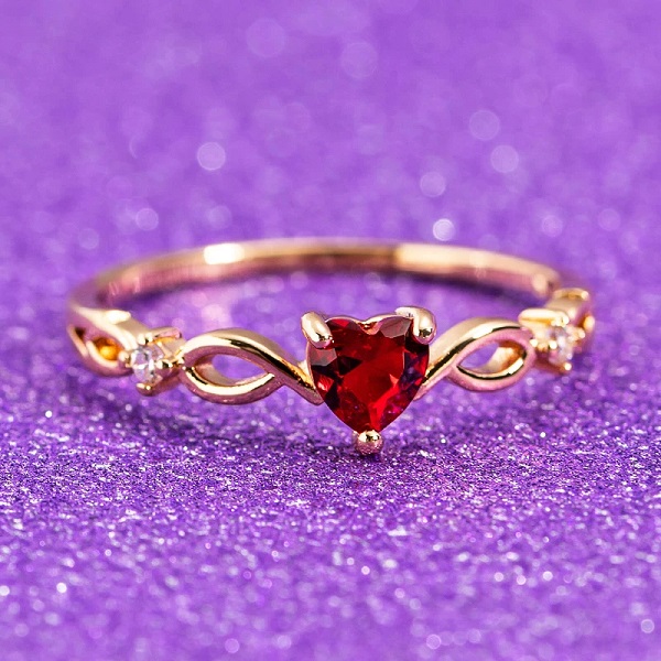 Anillo Corazón Rojo - Imagen 3