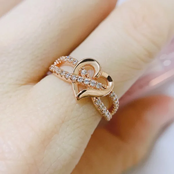 Anillo Corazón Rosa - Imagen 3