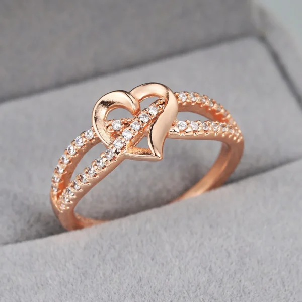 Anillo Corazón Rosa - Imagen 4